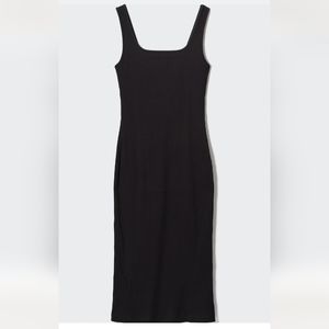 Uniqlo Ribbed Square neck Sleeveless dress